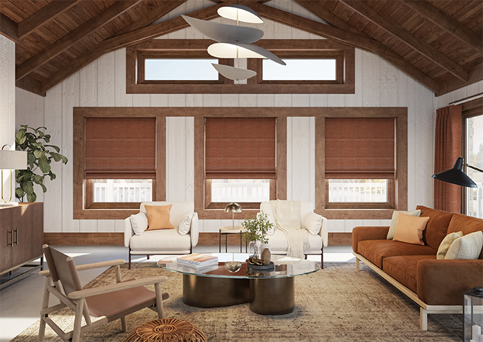 Jakarta, Malbec - Motorised Roman Blind - Image 8